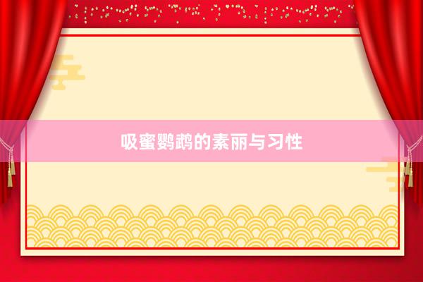 吸蜜鹦鹉的素丽与习性